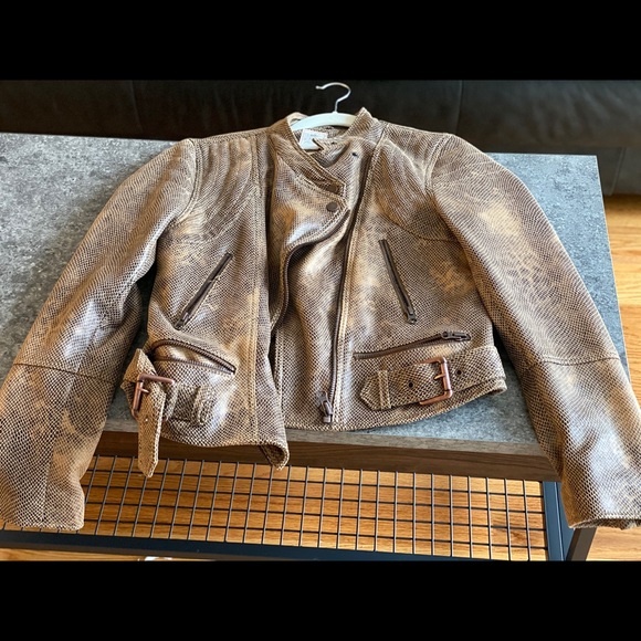 Free people vegan leather jacket - Picture 1 of 2
